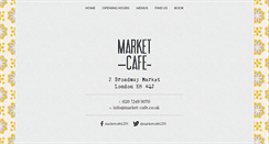 Desktop Screenshot of market-cafe.co.uk