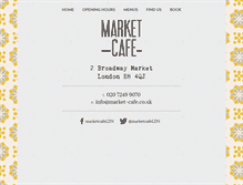 Tablet Screenshot of market-cafe.co.uk